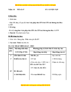 Giáo án Bài 67 Toán lớp 5: Luyện tập (Trang 68)