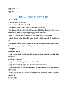 Giáo án Thực hành đọc hiểu: Mục đích của việc học Ngữ Văn 9 Cánh diều