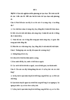 Đề thi Cuối kì 1 Vật lí 12 Cánh diều (Đề 1)