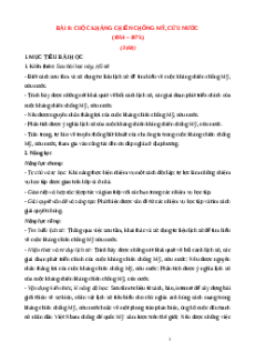 Giáo án Bài 8 Lịch sử 12 Kết nối tri thức: Cuộc kháng chiến chống Mỹ, cứu nước