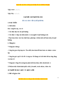 Giáo án Bài 13 Đạo đức lớp 2 Cánh diều: Em yêu quê hương