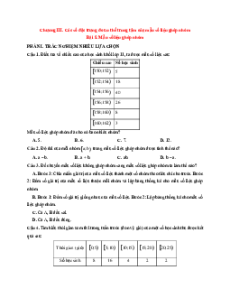 Trắc nghiệm Toán 11 KNTT Chương 3 (có đúng sai, trả lời ngắn)