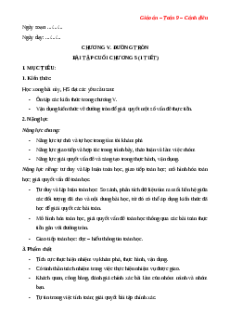 Giáo án Bài tập cuối chương 5 Toán 9 Cánh diều