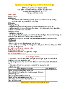 Giáo án Bài 26 Địa lí 6 Kết nối tri thức (2024): Thực hành Tìm hiểu môi trường tự nhiên địa phương