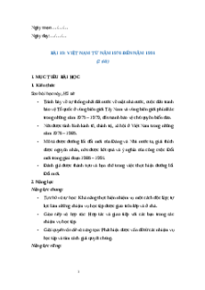 Giáo án Bài 19 Lịch sử 9 Chân trời sáng tạo: Việt Nam từ năm 1976 đến năm 1991