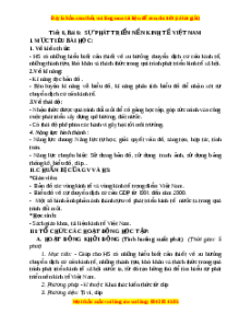 Giáo án Bài 6 Địa lí 9: Sự phát triển nền kinh tế Việt Nam