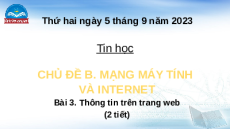 Giáo án Powerpoint Bài 3 Tin học lớp 4 Chân trời sáng tạo: Thông tin trên Internet