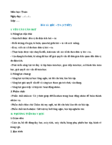 Giáo án Héc-ta Toán lớp 5 Chân trời sáng tạo