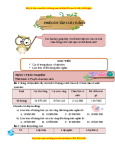 Bài tập cuối tuần Toán 4 Tuần 6 Kết nối tri thức (có lời giải)