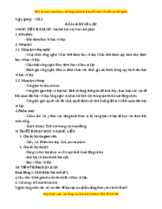 Giáo án Bài 4 Công nghệ 8 Cánh diều: Bản vẽ lắp