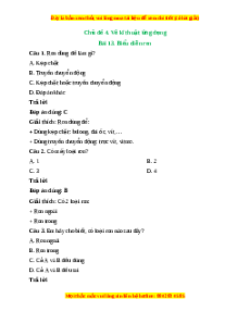 Trắc nghiệm Công nghệ 10 Bài 13 Cánh diều: Biểu diễn ren