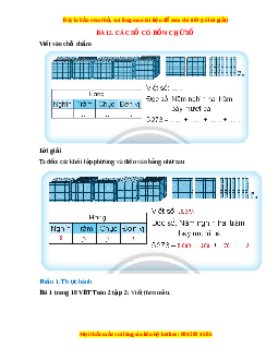 VBT Toán lớp 3 Bài 2 (Chân trời sáng tạo): Các số có bốn chữ số