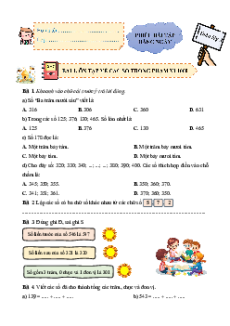 Bài tập hàng ngày Toán lớp 3 Cánh diều (cả năm)