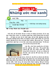 Bài tập cuối tuần Tiếng Việt 4 Tuần 14 Chân trời sáng tạo (có lời giải)