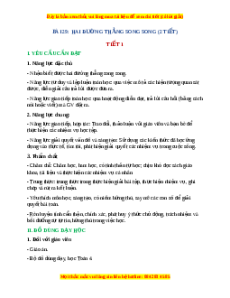 Giáo án Hai đường thẳng song song Toán 4 Kết nối tri thức