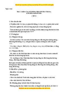 Giáo án Gdtc 3 Bài 2 Kết nối tri thức: Động tác dẫn bóng theo hướng thẳng, dẫn bóng đổi hướng
