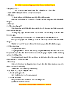 Giáo án Bài 13 Công nghệ 8 Cánh diều: Mạch điện điều khiển và mô đun cảm biến