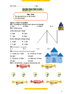 Bài tập cuối tuần Toán lớp 3 Tuần 18 Cánh diều (có lời giải)