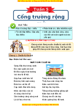 Bài tập cuối tuần Tiếng việt lớp 3 Tuần 5 Kết nối tri thức (có lời giải)