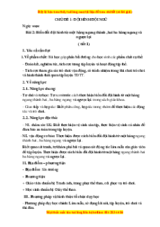 Giáo án Gdtc 3 Bài 2 Kết nối tri thức: Biến đổi đội hình từ một hàng ngang thành hai, ba hàng ngang và ngược lại