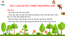 Giáo án Bài 7 Địa lí 10 Cánh diều: Khí quyển. Nhiệt độ không khí