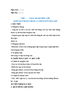 Giáo án Thực hành tiếng Việt trang 100 Ngữ Văn 12 Cánh diều