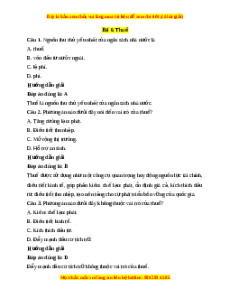 Trắc nghiệm KTPL 10 Bài 6: Thuế