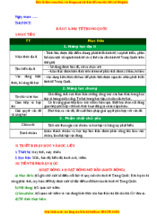 Giáo án Bài 27 Địa lí 11 Kết nối tri thức (2024): Kinh tế Trung Quốc
