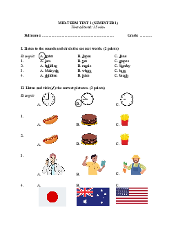 Bộ 5 đề thi giữa kì 1 Tiếng Anh lớp 5 Global success có đáp án