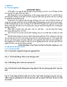 Ngữ liệu ngoài sgk lớp 6 phần Văn bản thông tin