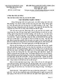 Đề thi thử vào 10 Ngữ Văn năm 2025 THCS Thị Cầu (Bắc Ninh) Lần 1