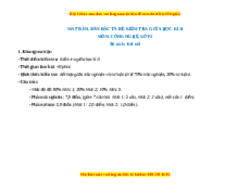 Đề thi giữa kì 2 Công nghệ lớp 3 Kết nối tri thức (Đề 2)