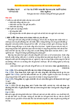 Đề thi thử Ngữ văn trường Võ Thị Sáu năm 2023