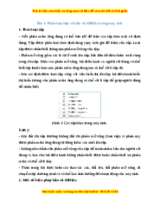 Lý thuyết Tin học 7 Chân trời sáng tạo Bài 4: Phân loại tệp và bảo vệ dữ liệu trong máy tính