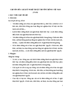 Giáo án Chuyên đề Lịch Sử 11 Chân trời sáng tạo