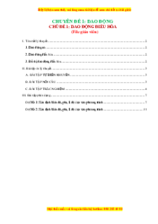 Chuyên đề dạy thêm Vật lí 11 (sách mới) có đáp án