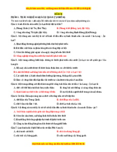 Đề thi Lịch sử 10 Cuối kì 2 Cánh diều cấu trúc mới (Đề 1)