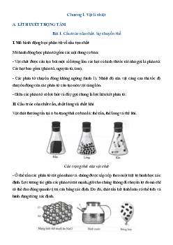 Đề cương ôn tập Giữa kì 1 Vật lí 12 Kết nối tri thức