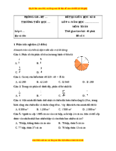 Đề thi giữa kì 2 Toán lớp 4 Kết nối tri thức (Đề 4)