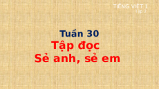 Giáo án Powerpoint Tập đọc: Sẻ anh sẻ em Tiếng việt lớp 1 Cánh diều