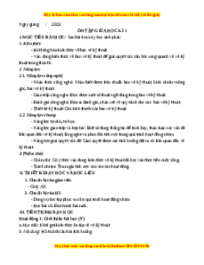 Giáo án Công nghệ 8 Chân trời sáng tạo: Ôn tập chương 1