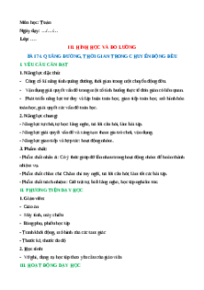 Giáo án Bài 75: Luyện tập Toán lớp 5 Cánh diều