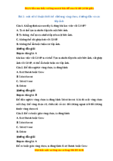 Trắc nghiệm Tin học 10 Chủ đề E(ICT) Bài 2: Một số kĩ thuật thiết kế sử dụng vùng chọn, đường dẫn và các lớp ảnh Tin học 10 Cánh diều