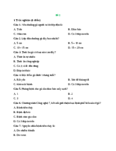 Đề thi cuối kì 2 Công nghệ 7 Kết nối tri thức (Đề 2)