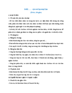 Giáo án Quan thanh tra Ngữ Văn 12 Cánh diều
