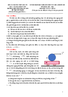 Đề thi HSG Vật Lí 10 Trường THPT Chuyên Lam Sơn - Thanh Hoá
