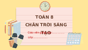 Giáo án powerpoint Thu thập và phân loại dữ liệu Toán 8 Chân trời sáng tạo