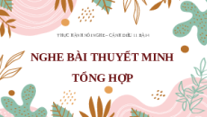 Giáo án Powerpoint Nghe bài thuyết minh tổng hợp 11 Cánh diều