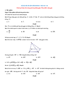 Bài tập ôn tập + Đề kiểm tra Toán 11 Cánh diều Chương 8