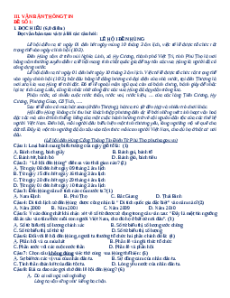 8 Đề đọc hiểu Văn 7 Văn bản thông tin (cấu trúc mới)